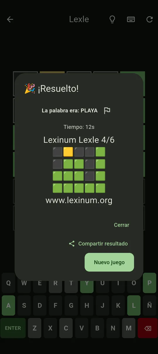 Lexle, resuelto